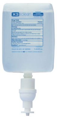 X3 Alcohol Free Hand Sanitizer Dispenser Cartridge, (183-10070)