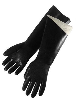 Liberty Rough Finish 18 Inch Gauntlet - Jersey Lined Chemical Resistant Gloves, (2438)