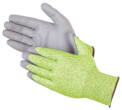 Liberty X-Grip Gray Polyurethane Palm Coated Cut Resistant Gloves, (4989)