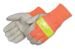Liberty Premium Grain Knit Wrist Pigskin Leather Driver Gloves with 3M Scotchlite Material, (0223)