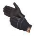 Liberty 1st Knight Premium Simulated Black Leather Mechanics Gloves, (0916BK)