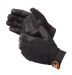 Liberty BlacKnight Premium Grain Deerskin Leather Mechanics Gloves with Black Spandex Fabric, (0918BK)