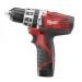 Milwaukee M12 Cordless Lithium-Ion 3/8 Inch Hammer Drill/Driver Kit, (2411-22)