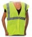 High Visibility Class 2 Solid Fabric Safety Vest, (302-5PV)