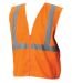 High Visibility Class 2 Solid Fabric Safety Vest, (302-WCENGZ)