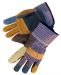Liberty Multi-Color Standard Reversed Grain Reinforced Cowhide Leather Gloves, (3180RB/R)