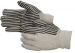 Liberty 10 Ounce Cotton Canvas Safety Gloves with PVC Stripes, (4515)