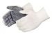 Liberty One-Sided Black PVC Dots, String Knit Gloves, (4716Q)
