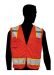 Fluorescent Orange Safety Vest, (C16012F)