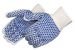 Liberty Two-Sided Blue PVC Blocks, String Knit Safety Gloves, (P4717)