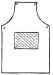 Bib Apron with Belly Patch, (820-CL)
