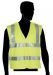 Lime Green Safety Vest with Silver Stripes, (C16005G)