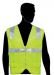 Lime Green Safety Vest with Silver Stripes, (C16010G)