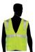 Lime Green Safety Vest with Silver Stripes, (C16021G)