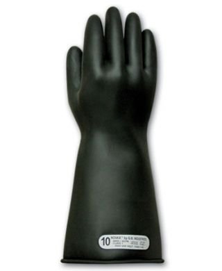 NOVAX Class 1 Electrical Rated Rubber Insulating Gloves, Unlined, (150-1-14)