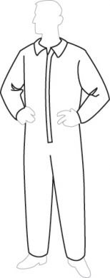 Coveralls with Open Wrists and Ankles, (19120)
