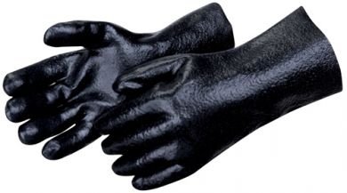 Liberty Semi-Rough Finish Gauntlet - Interlock Lined Chemical Resistant Gloves, (2132)