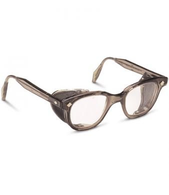 Safety Glasses with Built-In Wire Mesh Side Shields, Bouton Optical 5900 Traditional, Clear Anti-Fog Lens, (249-5907-400)