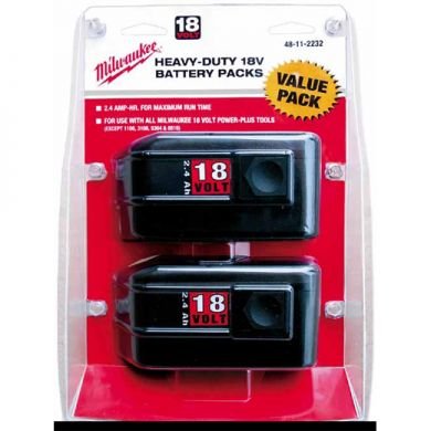 Milwaukee 18 Volt Battery Value Pack, (48-11-2232)