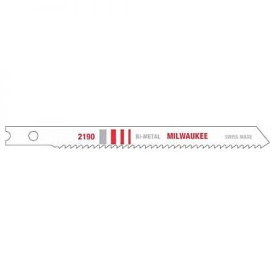 Milwaukee 3 5/8 Inch 14 TPI Bi-Metal Jig Saw Blade, 5 Pack, (48-42-2190)