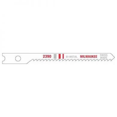 Milwaukee 2 3/4 Inch 12 TPI Bi-Metal Jig Saw Blade, 5 Pack, (48-42-2390)