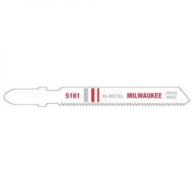 Milwaukee 3 Inch 24 TPI Bi-Metal Jig Saw Blade, 5 Pack, (48-42-5161)