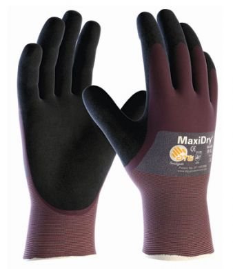 MaxiDry by ATG, Ultra Lightweight Nitrile Coated Seamless Knit Gloves, (56-425)