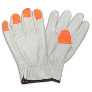Cordova High Visibility Cowhide Leather Driver Gloves, (8211HV)