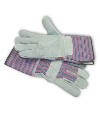 PIP Copper Series, Split Leather Palm Gloves with Rubberized Gauntlet Cuffs, (84-7632)