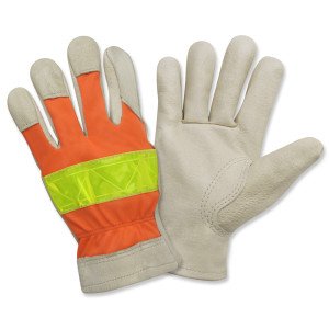 Cordova Pigskin Leather High Visibility Driver Gloves, (F8821)