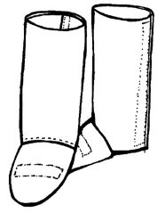 Full Vertical Velcro Legging, (401-KTW)