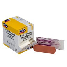 First Aid Only 1 Inch Heavy Woven Adhesive Bandages, (G167)