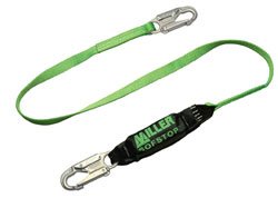 Miller HP Lanyards with SofStop Shock Absorbers, ANSI A10.32, (910TWLS/6FTGK)