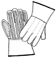 Steel Ribbon Reinforced Gloves and Mitts, (1604)