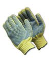 Cut Resistant Kevlar Gloves with PVC Grips, (08-K350PDD)