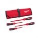 Milwaukee 4 Piece 1000V Insulated Screwdriver Set with Roll Pouch, (48-22-2204)