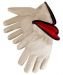 Liberty Cowhide Leather Gloves, Red Fleece Lined, (6217)