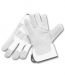 PIP Silver Series, Split Leather Palm Gunn Pattern Gloves with Rubberized Fabric Cuffs, (82-7583)