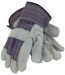 PIP Copper Series, Split Leather Palm Gunn Pattern Gloves with Rubberized Fabric Cuffs, (84-7532)