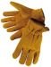 Liberty Select Shoulder Bourbon Brown Split Cowhide Leather Gloves with Keystone Thumb, (8447)