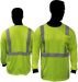Lime Green Safety Shirt with Silver Striped Long Sleeves, (C16700G)