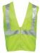 Lime Green Safety Vest with Silver Stripes, (C16003G)