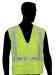 Lime Green Safety Vest with White PVC Stripes, (C16822)