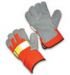 High Visibility Unlined Cowhide Leather Gloves, (125-7563)