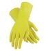 Household Flock Lined Chemical Resistant Gloves, (48-L162Y)
