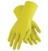 Household Flock Lined Chemical Resistant Gloves, (48-L185Y)