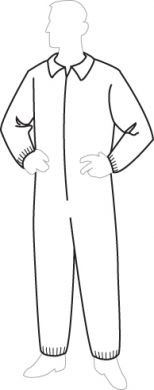 Dupont Tyvek Coveralls with Elastic Wrists and Ankles, (TY125S)